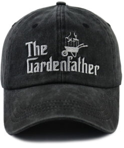 The GardenFather Baseball Cap, Funny Adjustable Cotton Embroidered Baseball Cap for Gardener Dads