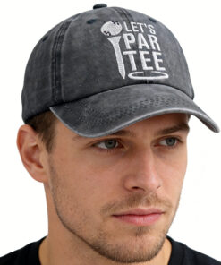 Golf Gifts Hats for Mom Dad, Par Tee Hats for Men Women, Adjustable Embroidered Wash Cotton Baseball Cap
