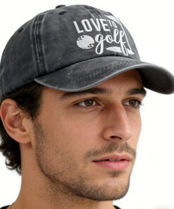 Golf Hats for Men Women, Golf Gifts for Mom Dad, Adjustable Embroidered Wash Cotton Baseball Cap