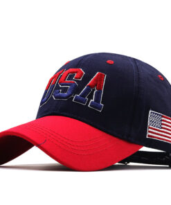Letter USA Embroidery Baseball Cap, Gifts for 250th Anniversary and 4th of July Patriotic