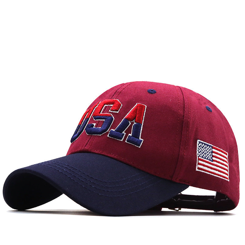Letter USA Embroidery Baseball Cap, Gifts for 250th Anniversary and 4th of July Patriotic - Image 2