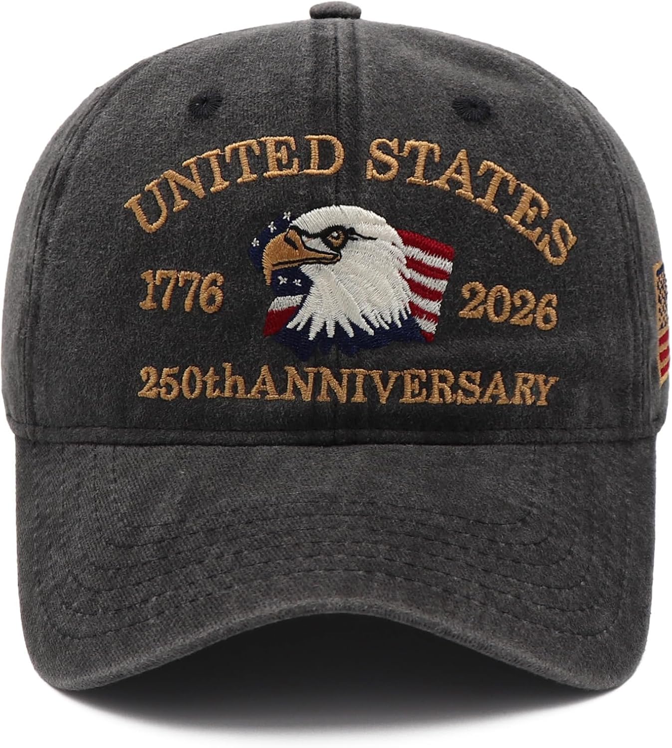 250 Anniversary USA Hat, Eagle Patriotic Embroidery Baseball Cap - Image 7