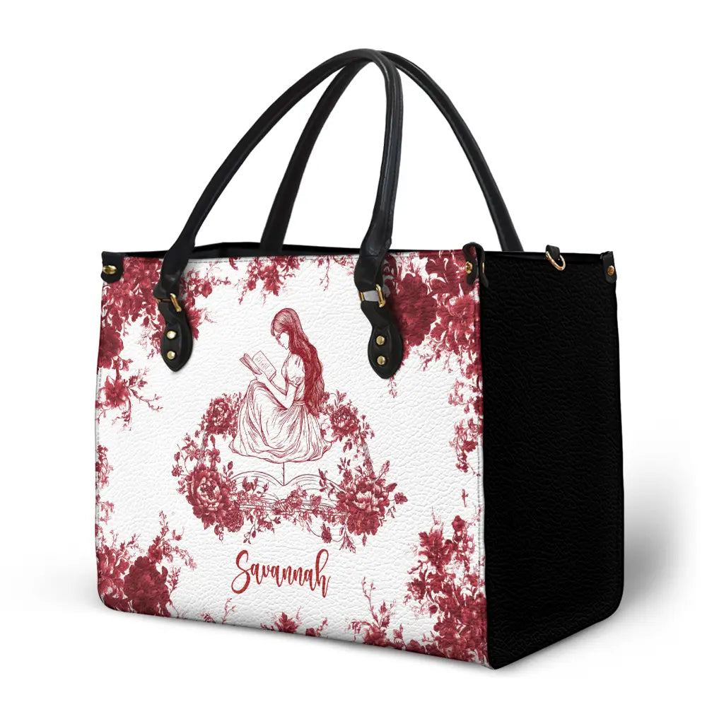 A Chapter Of Chinoiserie Toile - Personalized Leather Bag - Image 2