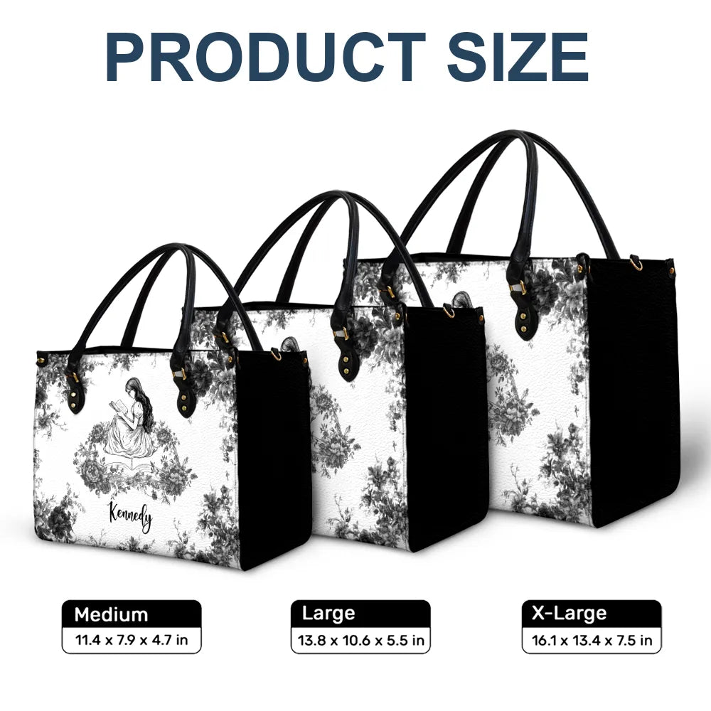 A Chapter Of Chinoiserie Toile - Personalized Leather Bag - Image 5