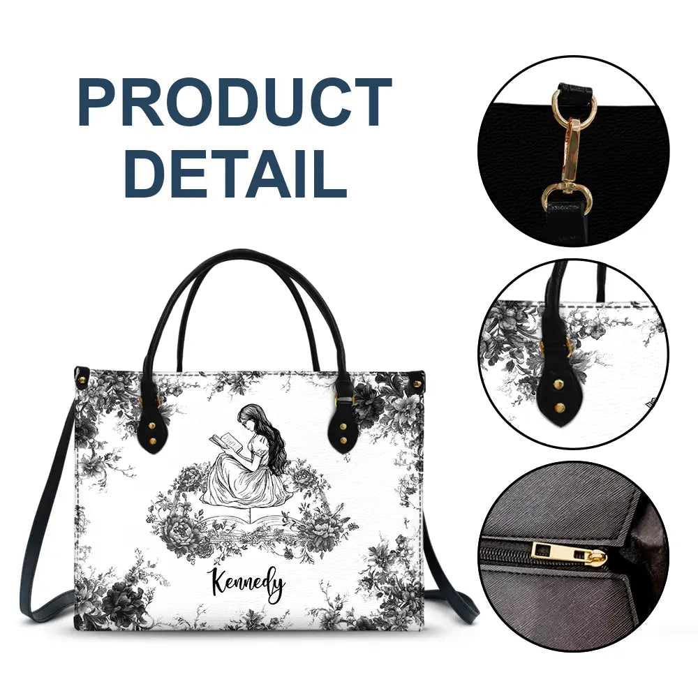 A Chapter Of Chinoiserie Toile - Personalized Leather Bag - Image 6