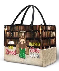 Alternative view of Just A Girl Who Loves Books - Gift For Books Lovers - Personalized Leather Bag