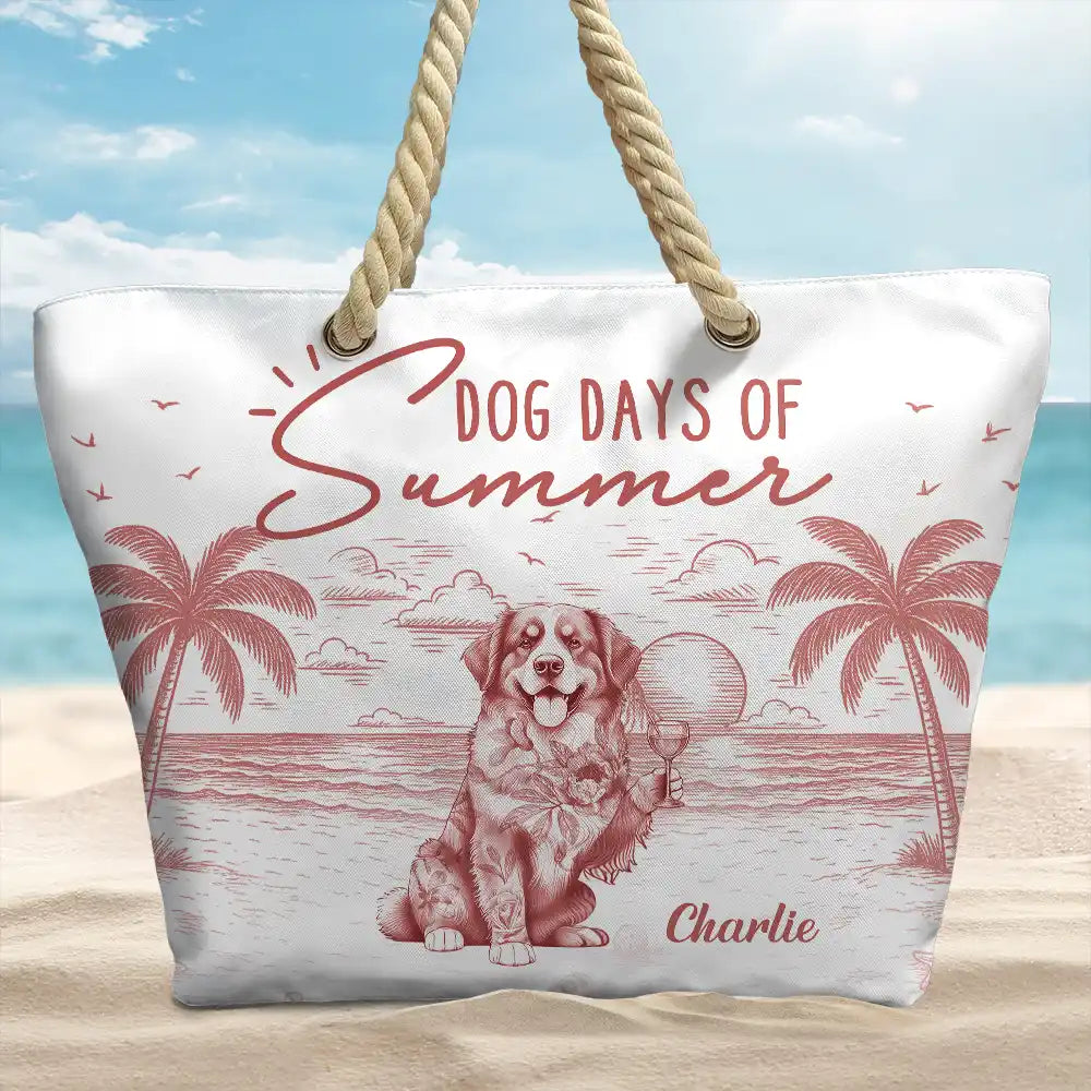 Dog Days Of Summer - Personalized Beach Bag - Image 2