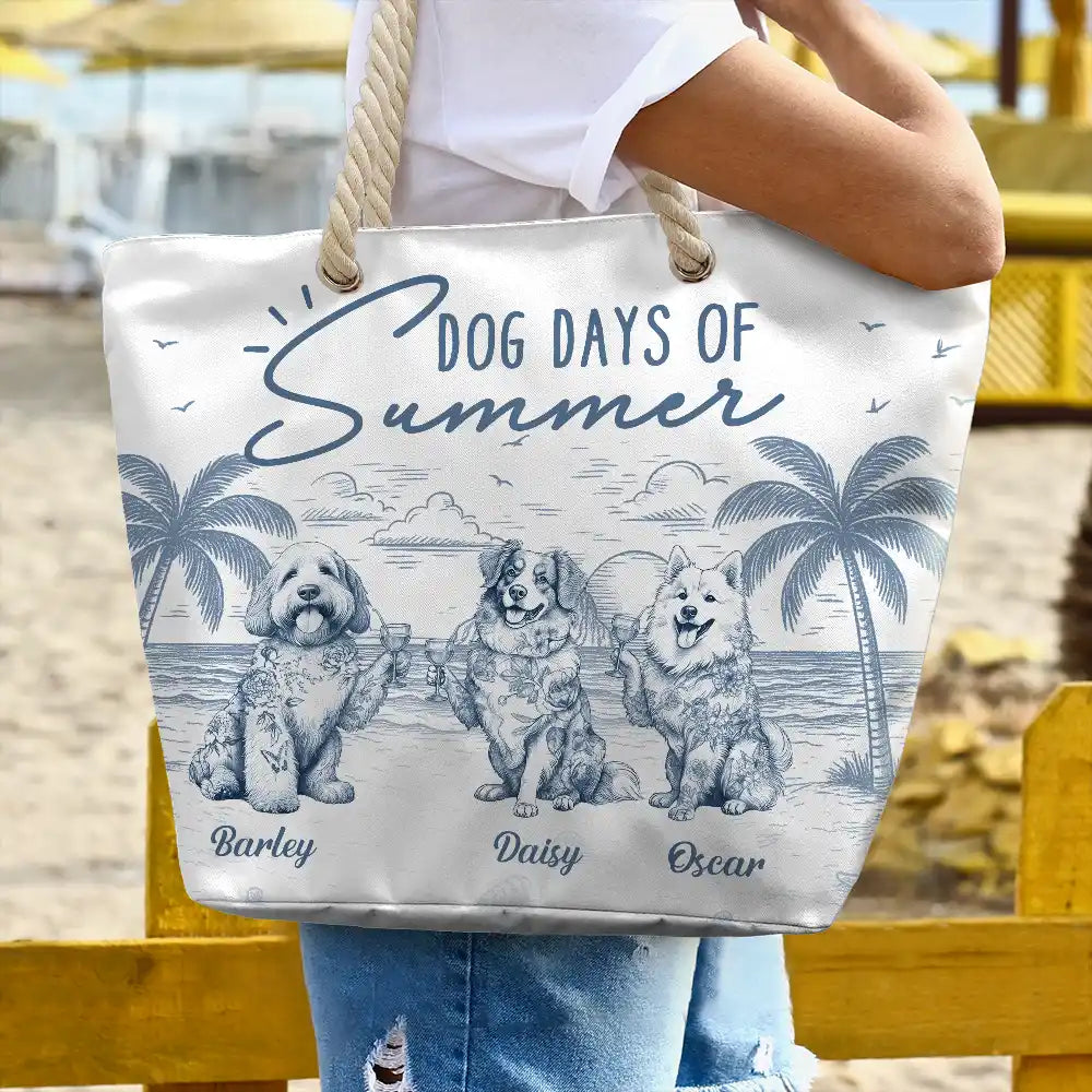 Dog Days Of Summer - Personalized Beach Bag - Image 3