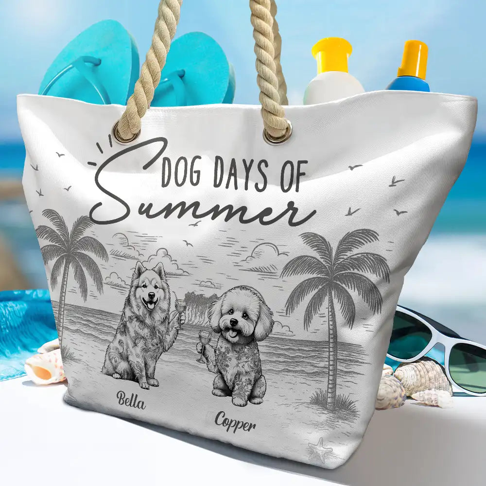 Dog Days Of Summer - Personalized Beach Bag - Image 4