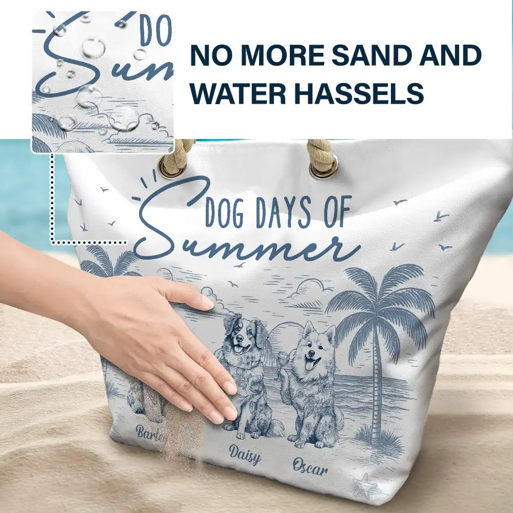 Dog Days Of Summer - Personalized Beach Bag - Image 6