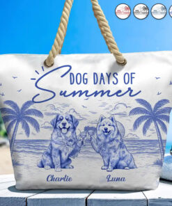 Dog Days Of Summer - Personalized Beach Bag