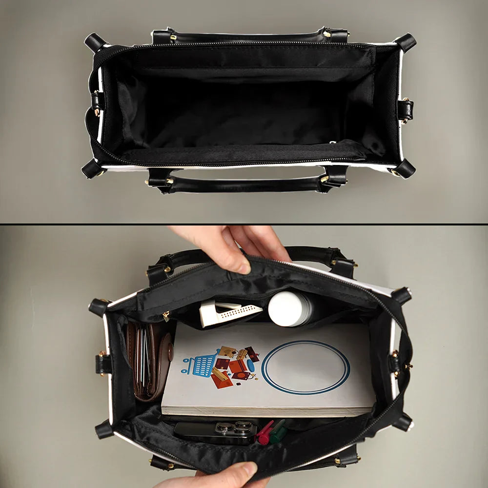 Teacher Be The Reason Someone Feels Welcomed - Personalized Leather Bag - Image 5