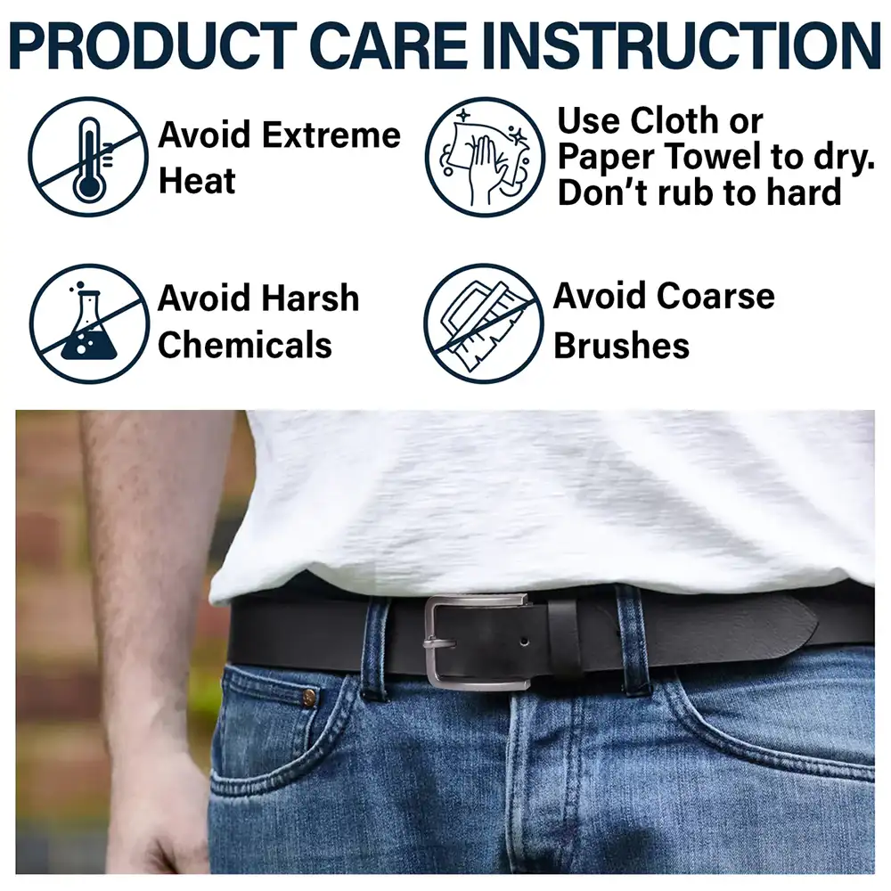 Dad It Reminds You How Much We Love You - Personalized Engraved Leather Belt - Image 4