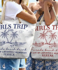 Alternative view of Girls Trip A Lot Of Laughter & Memories - Personalized Beach Bag