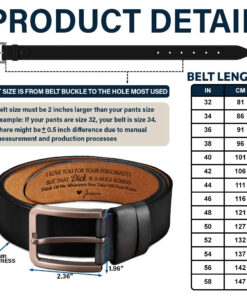 Alternative view of I Love You For Your Personality - Personalized Engraved Leather Belt