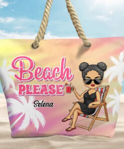 Alternative view of Beach Stuff Summer - Personalized Beach Bag