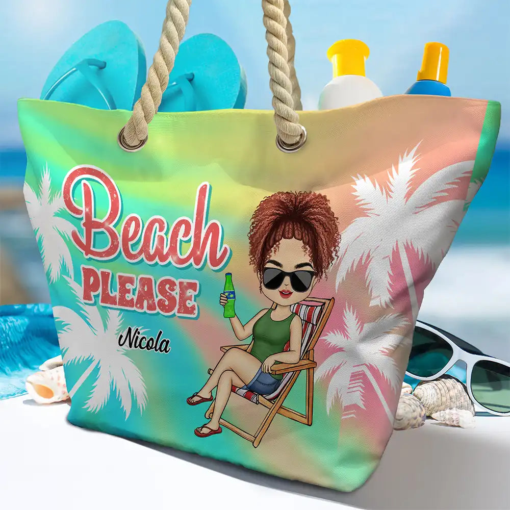 Beach Stuff Summer - Personalized Beach Bag - Image 4
