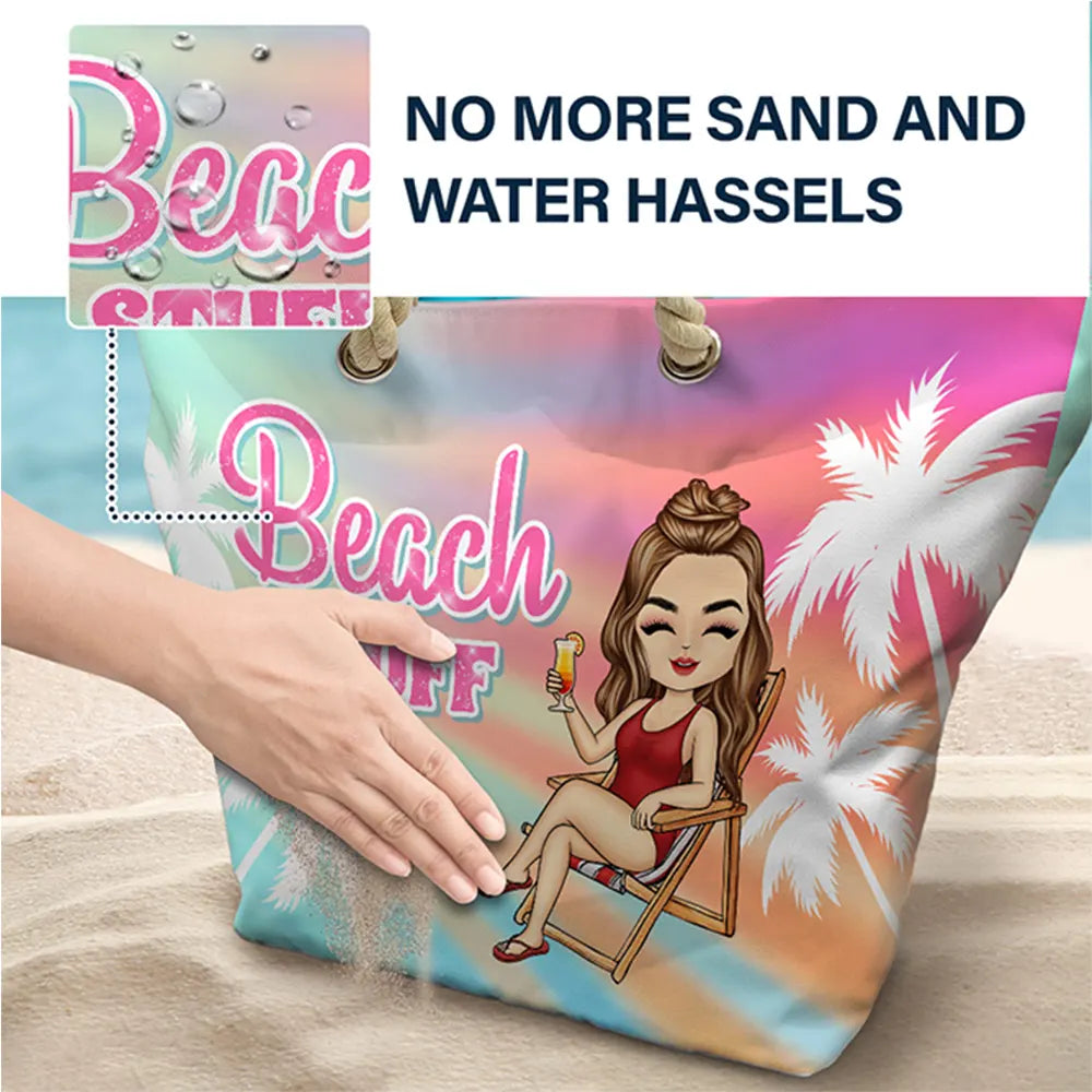 Beach Stuff Summer - Personalized Beach Bag - Image 6