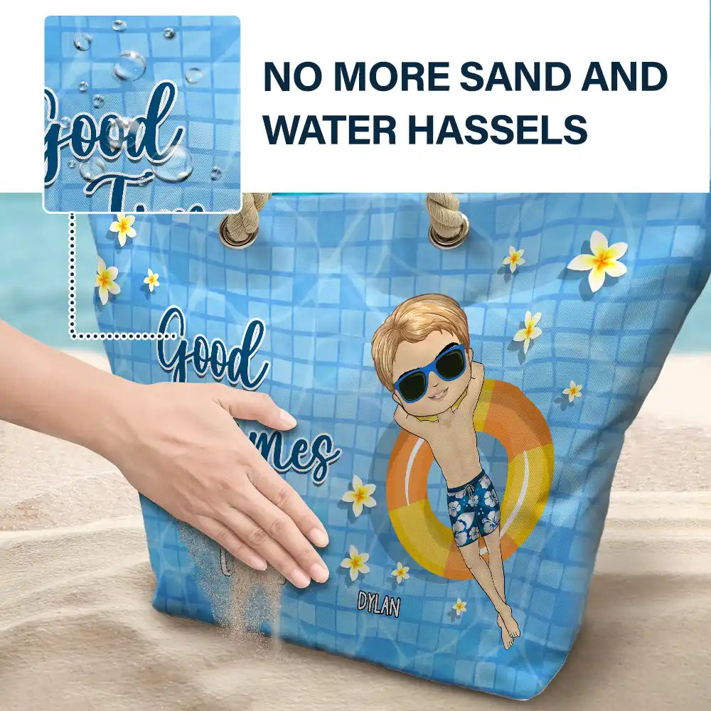 Life Is Better At The Beach Summer Vibes - Personalized Beach Bag - Image 6