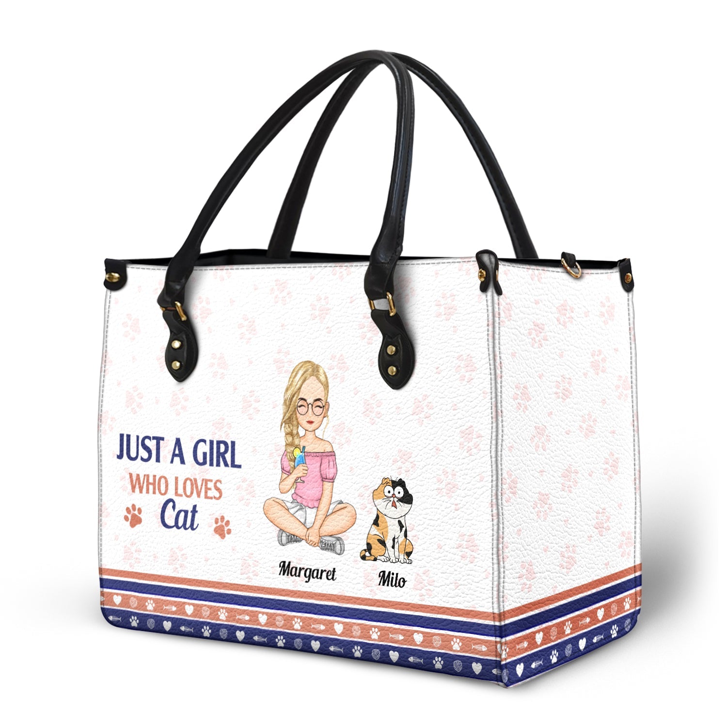 Best Fur Mom Ever - Gift For Dog Mom, Cat Mom, Pet Lovers - Personalized Leather Bag - Image 2