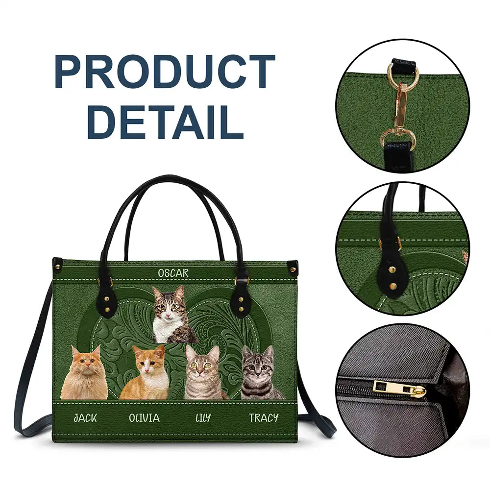 Custom Photo Best Friend For Life Dog Cat - Personalized Leather Bag - Image 8