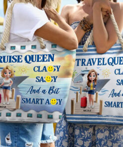 Cruise Queen Classy Sassy - Personalized Beach Bag