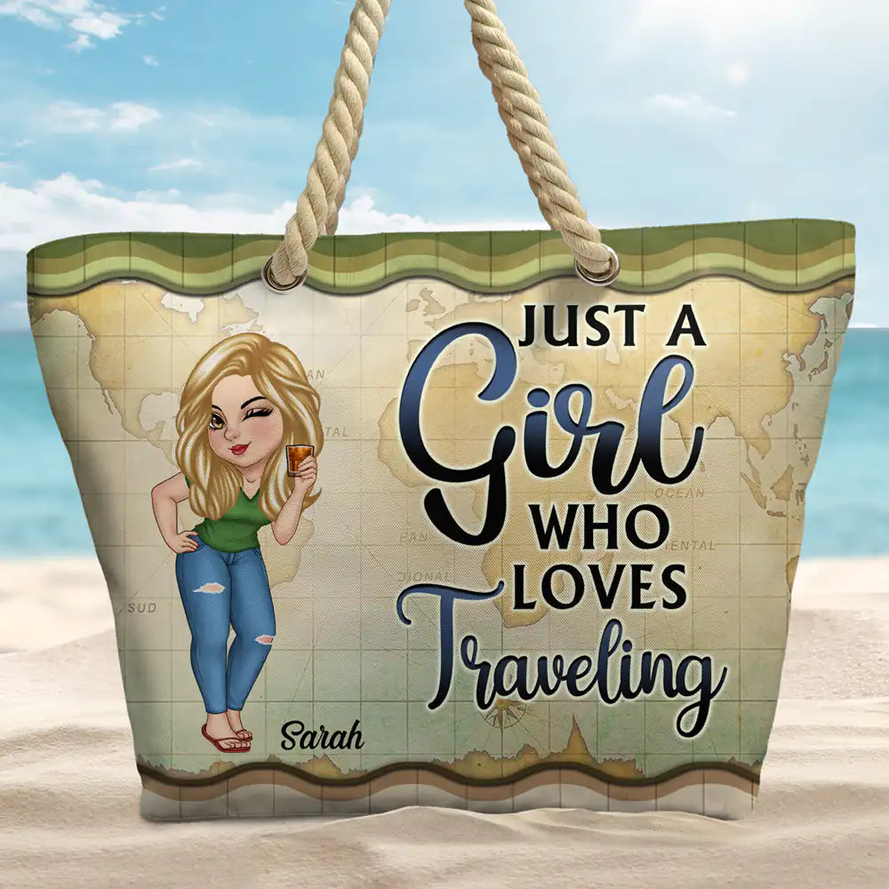 Retired See You At The Beach - Personalized Beach Bag - Image 2