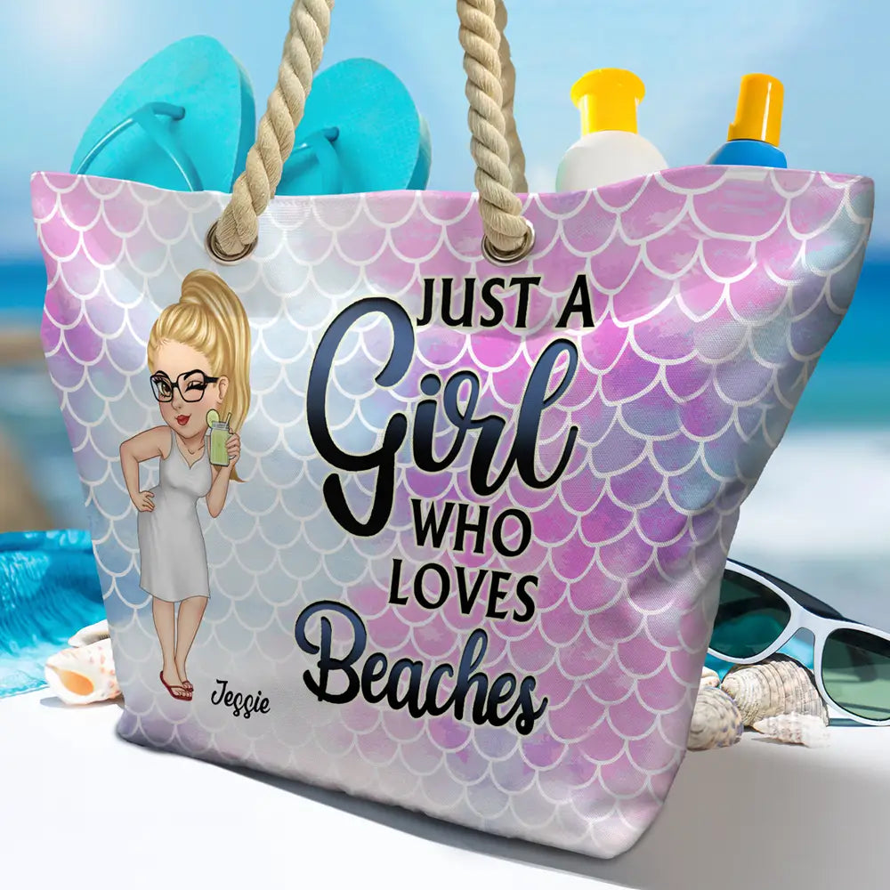Retired See You At The Beach - Personalized Beach Bag - Image 4