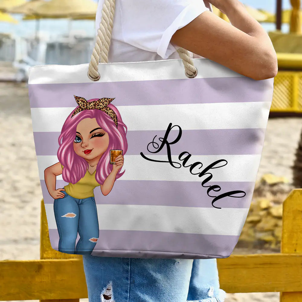 Summer Is Calling Beach Vacation - Personalized Beach Bag - Image 3
