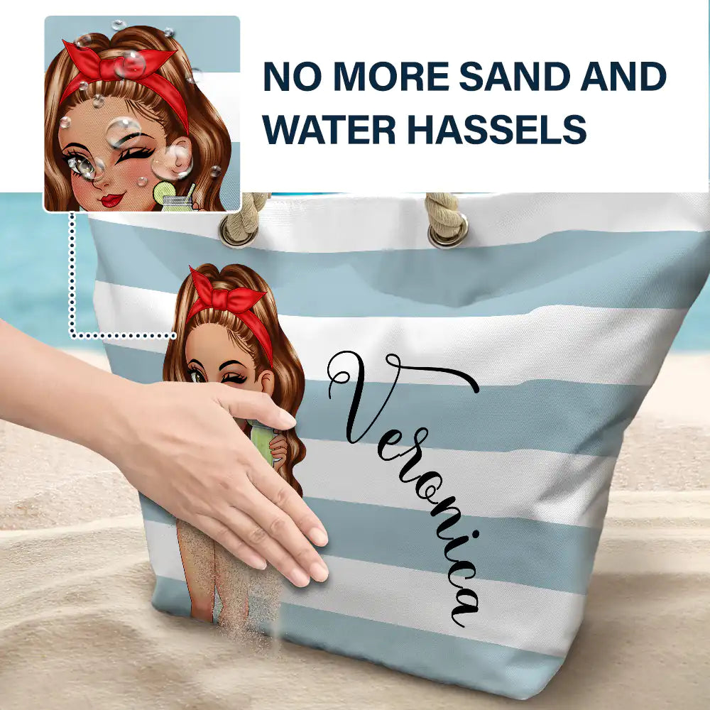 Summer Is Calling Beach Vacation - Personalized Beach Bag - Image 6