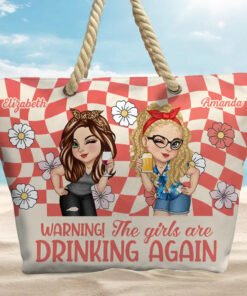 Alternative view of Girls Trip Besties For The Resties - Personalized Beach Bag