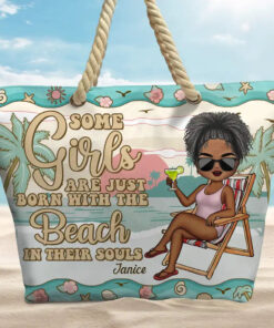 Alternative view of Just A Girl Who Loves Beaches - Personalized Beach Bag