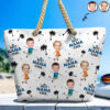 Custom Photo Best Nana Ever - Personalized Beach Bag