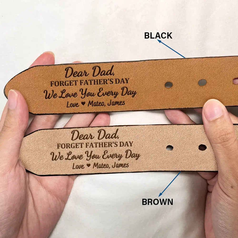 Used To Live In Your Balls - Personalized Engraved Leather Belt - Image 2