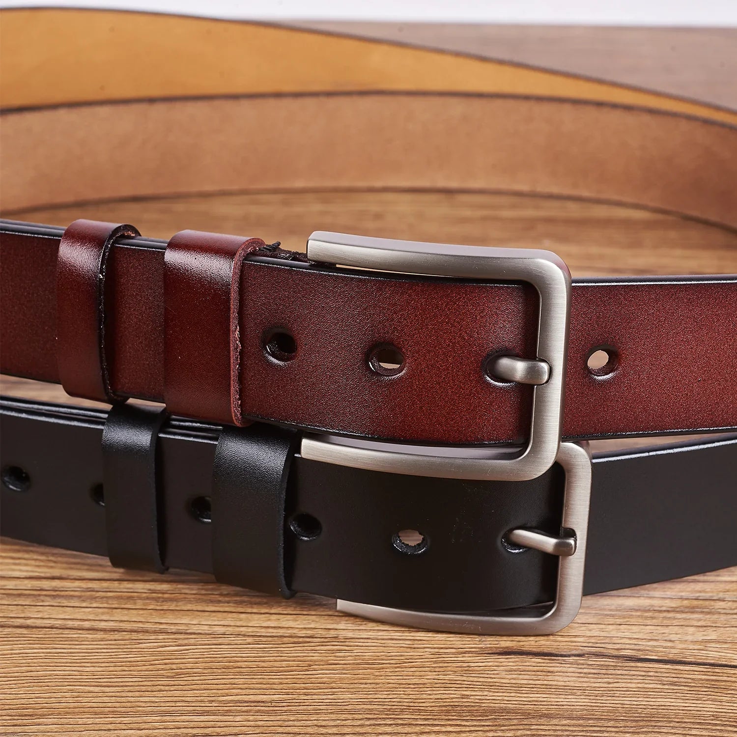 I Hope You Always Know How Hard You Work - Personalized Engraved Leather Belt - Image 3
